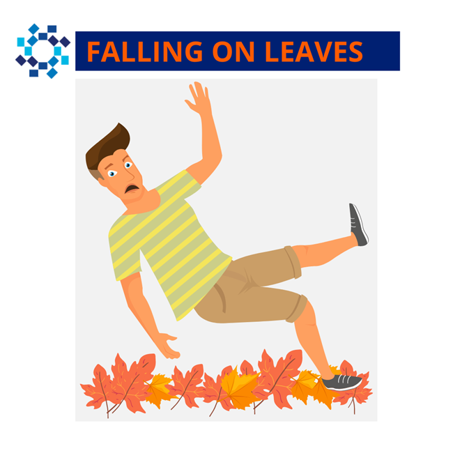 Falling on leave infographic