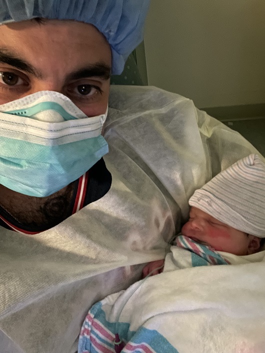 Newborn and doctor