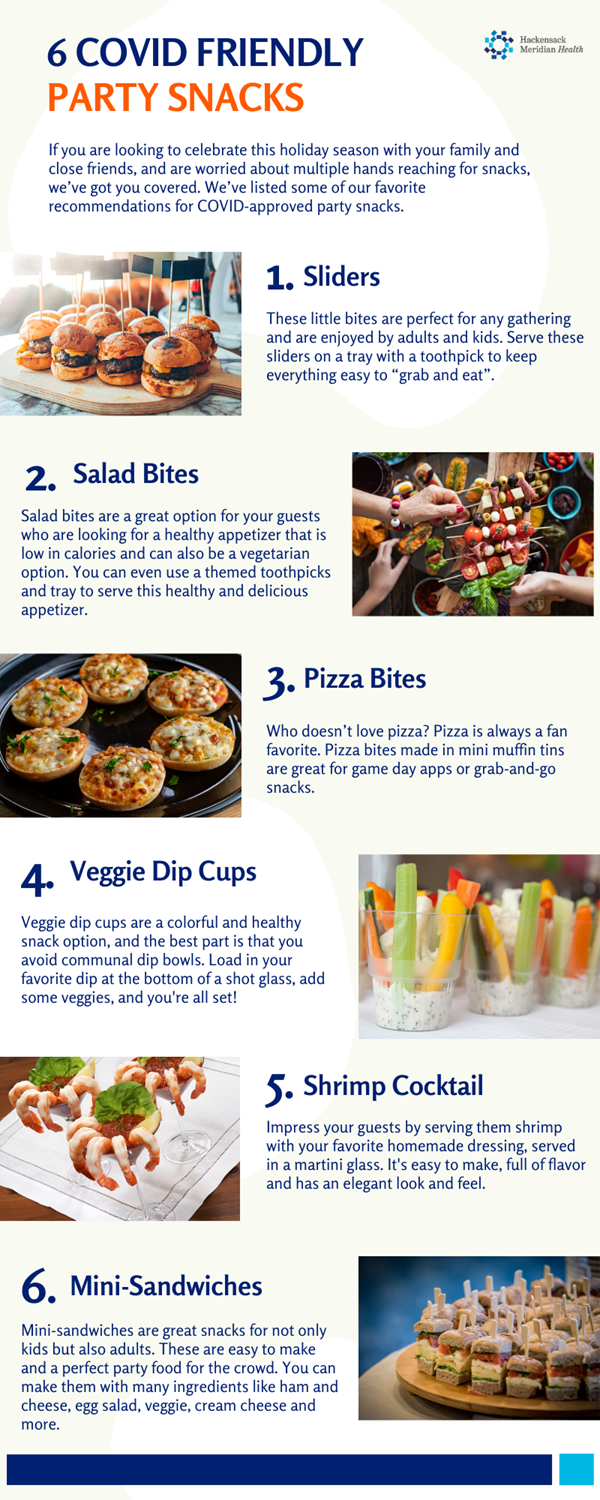 COVID Approved  Party Snacks Infographic