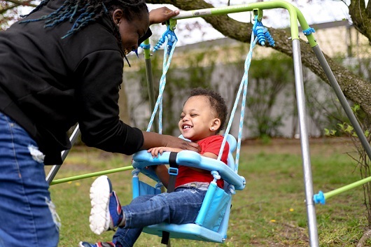 Margaret Lacy and Verdell Wright and their baby Marcel