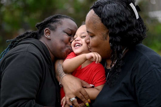 Margaret Lacy and Verdell Wright and their baby Marcel