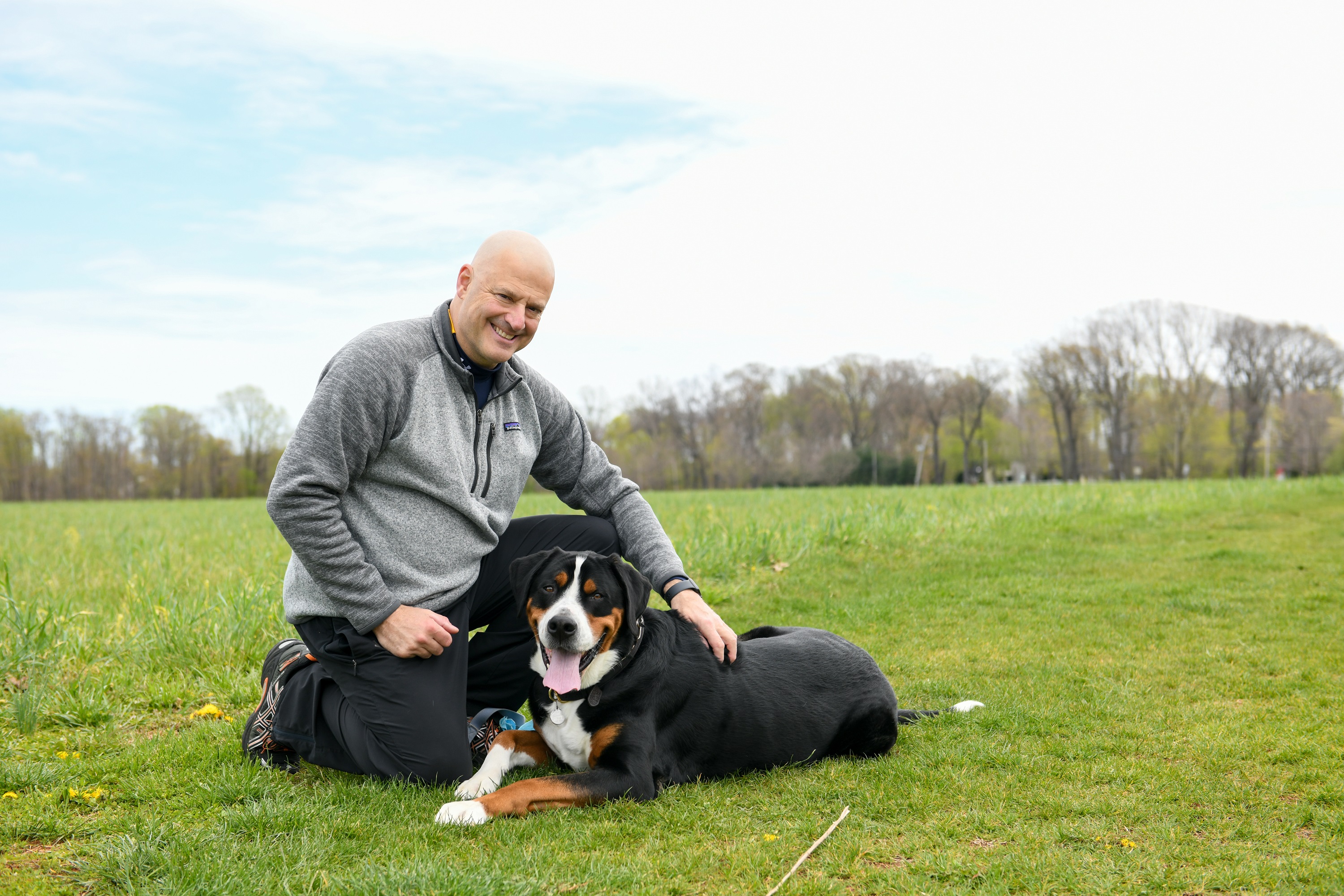Frank Salerno and dog
