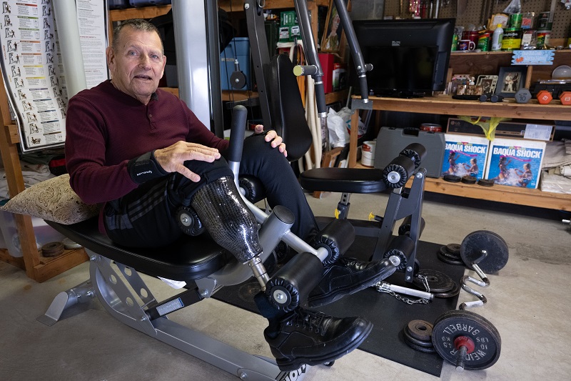 Bill Tarallo underwent a leg amputation while also receiving treatment for chronic lymphocytic leukemia at Hackensack University Medical Center.