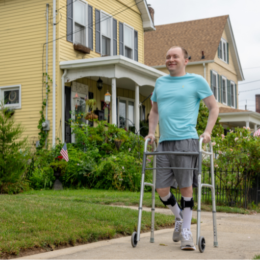 With Hackensack Meridian Health’s help, Jack went from using a wheelchair to walking.