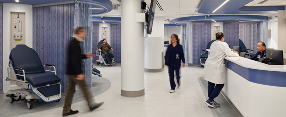 Newly expanded emergency department treatment area