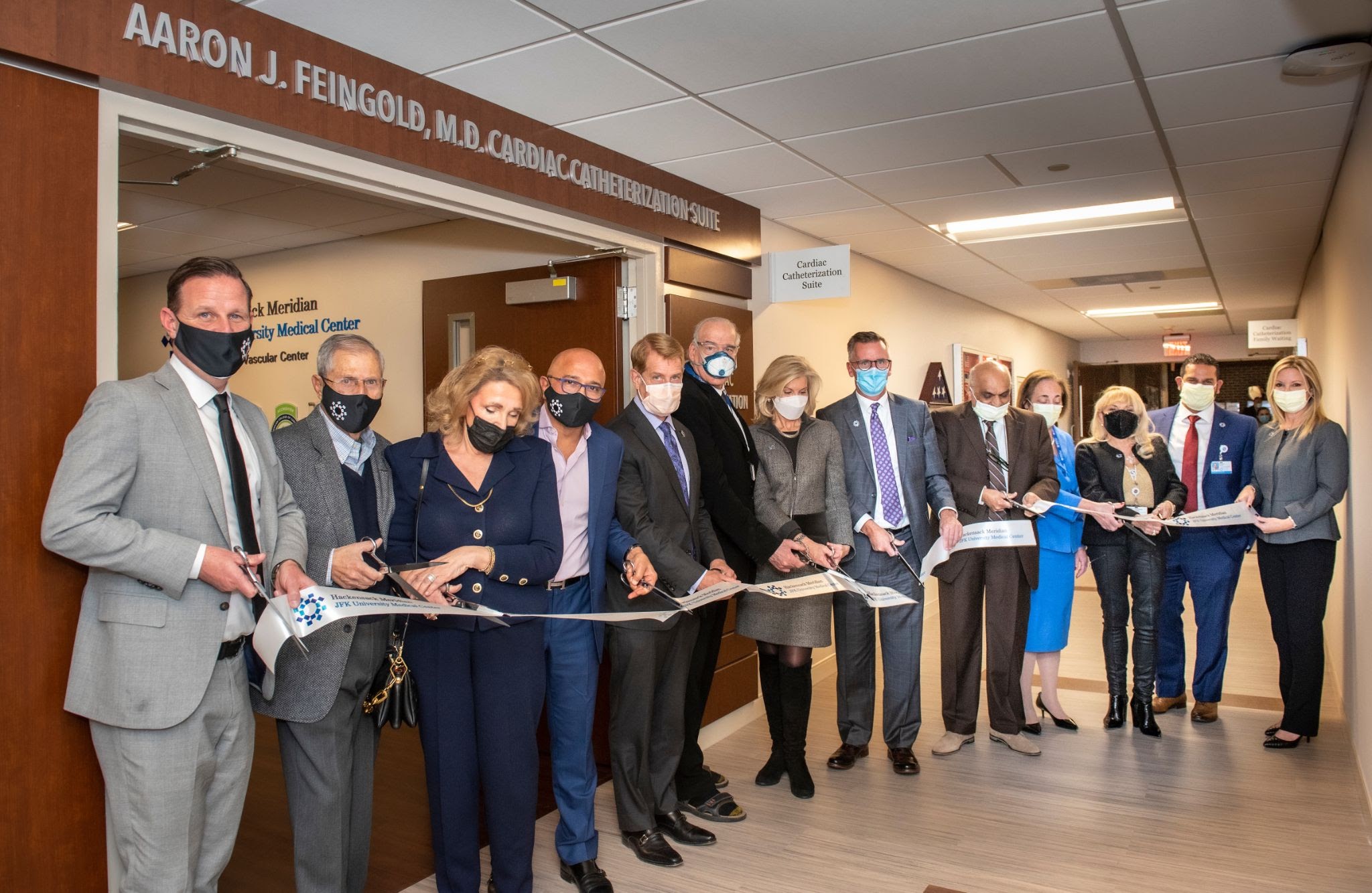 JFK University Medical Center Foundation Celebrates Generous Gift from Grateful Patient and Ribbon-Cutting of Aaron J. Feingold, M.D. Cardiac Catheterization Suite