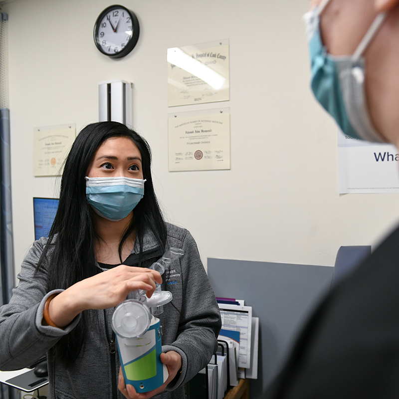 Thom Kim Coco with patient