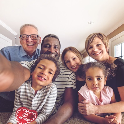 Multi Ethnic Family Photo