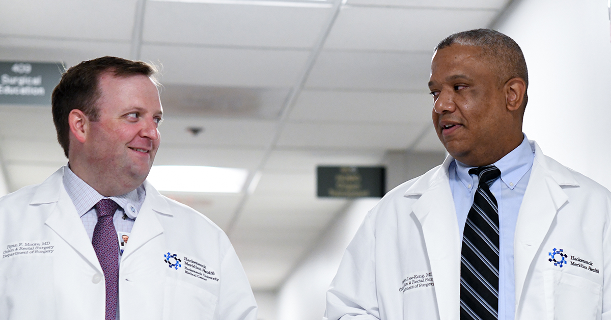 Two physicians talking